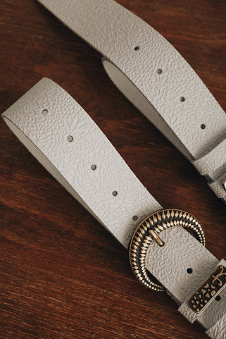 "Sunflower" leather belt