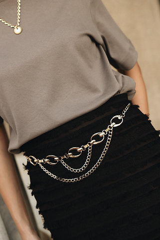 "Aurora" chain belt