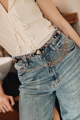 "Move along" chain belt NICKEL