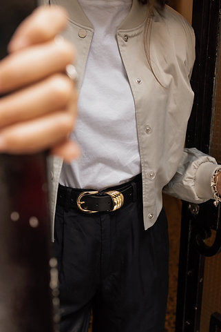"Minimal" leather belt