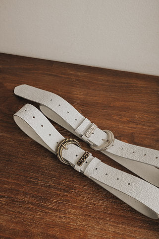 "Sunflower" leather belt