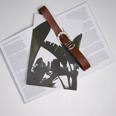 "Deep river woman"  taba leather belt