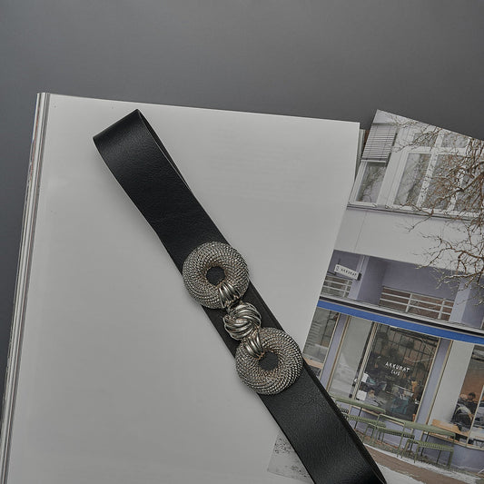 "Trust" leather belt