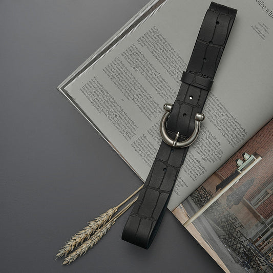 "Footloose" leather belt