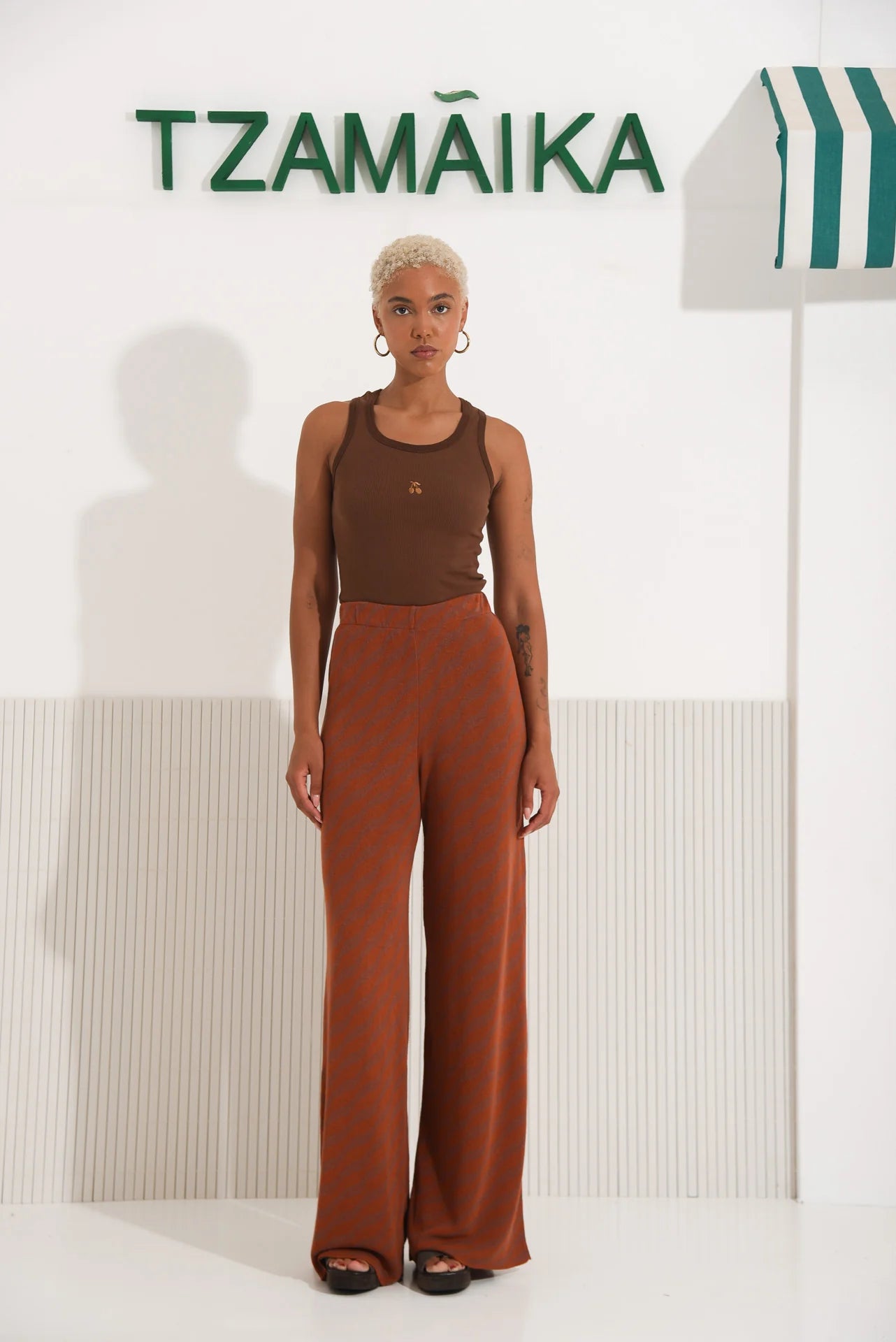 SALTFISH TANK TOP BROWN