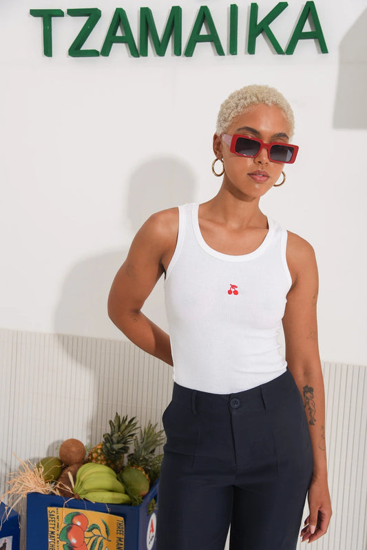 SALTFISH TANK TOP WHITE