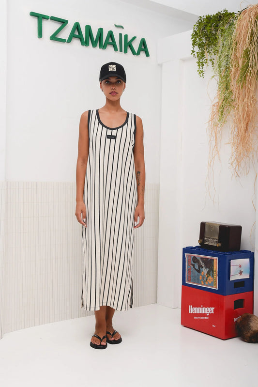 JAMAICA BASKET DRESS BLACK