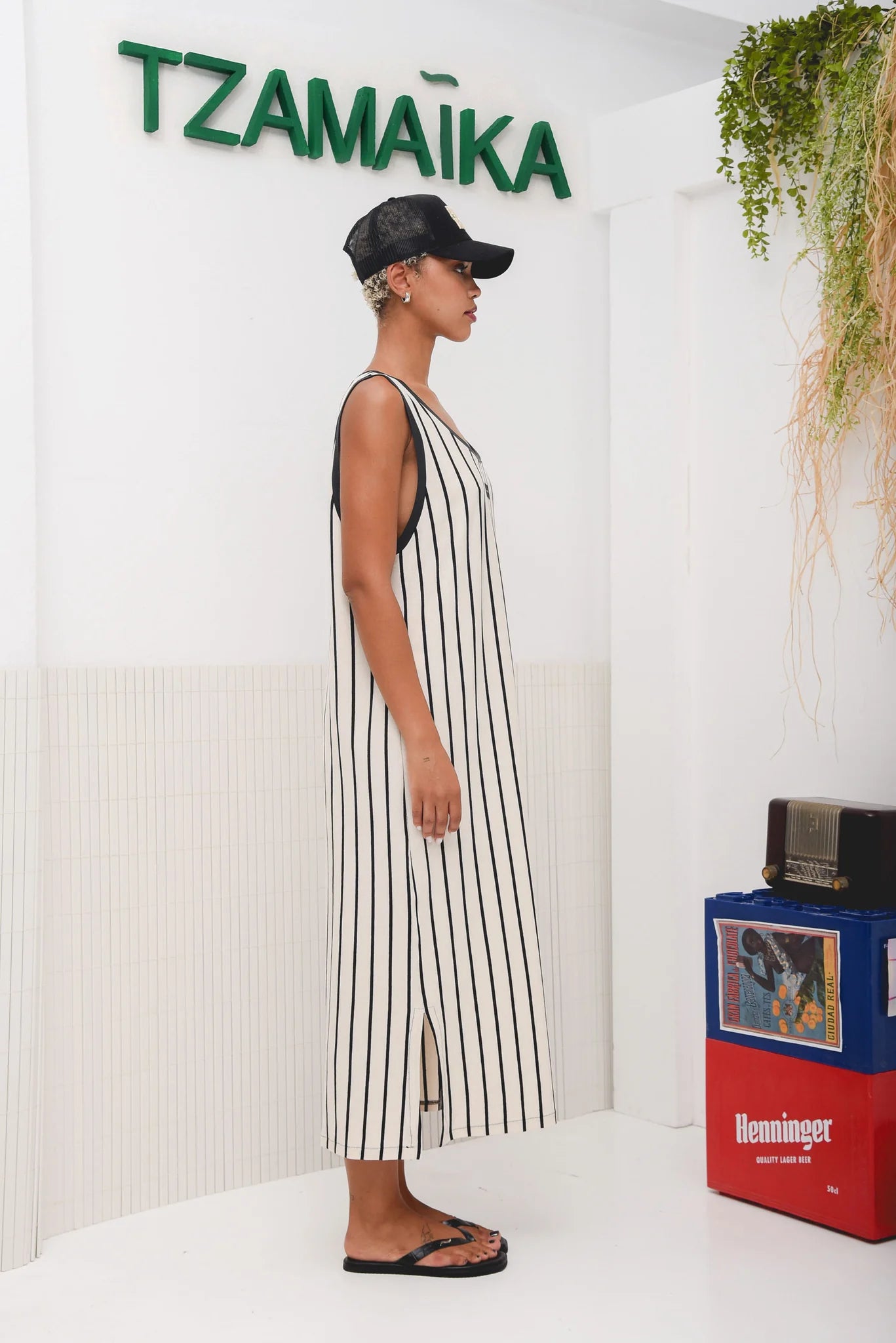 JAMAICA BASKET DRESS BLACK