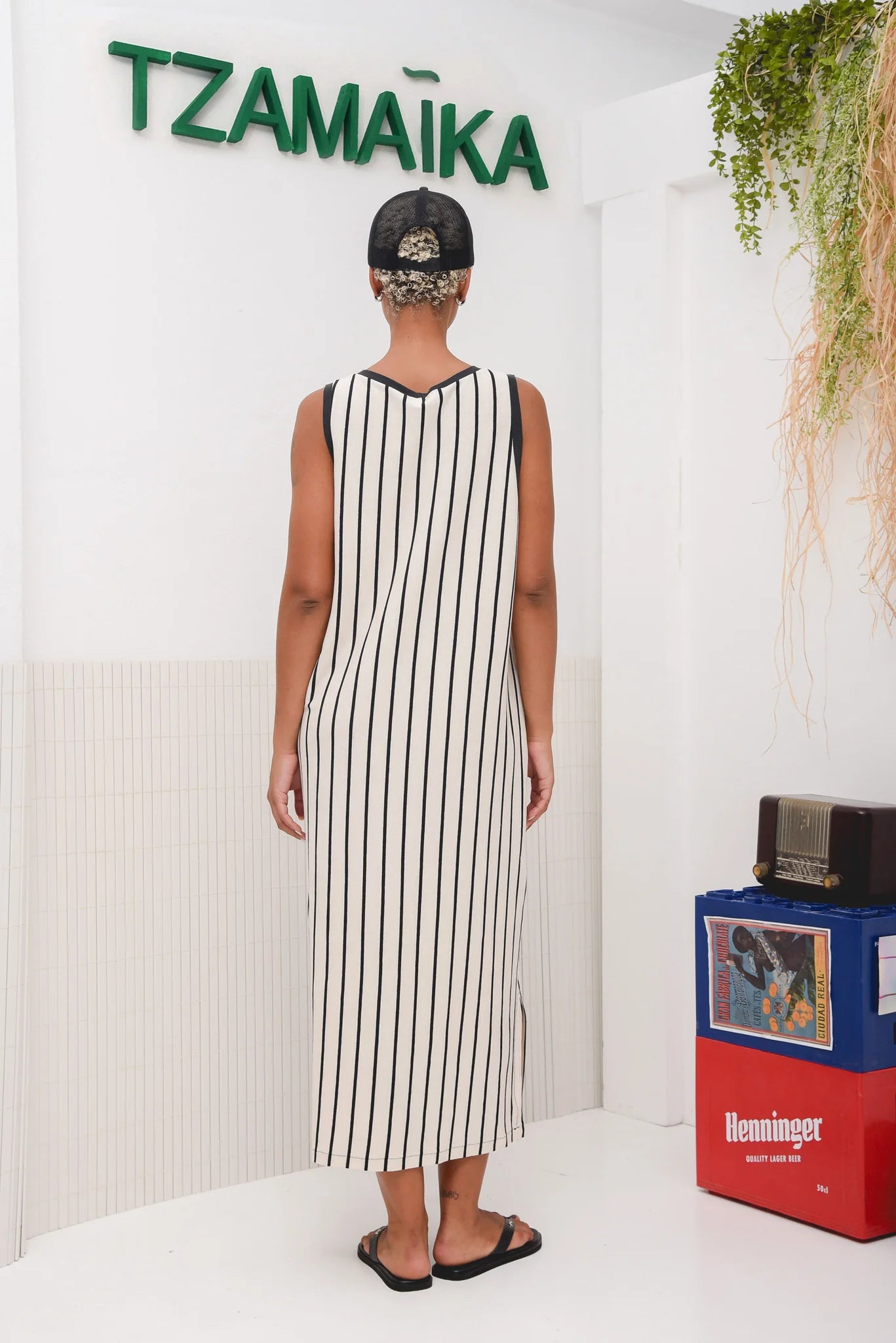 JAMAICA BASKET DRESS BLACK