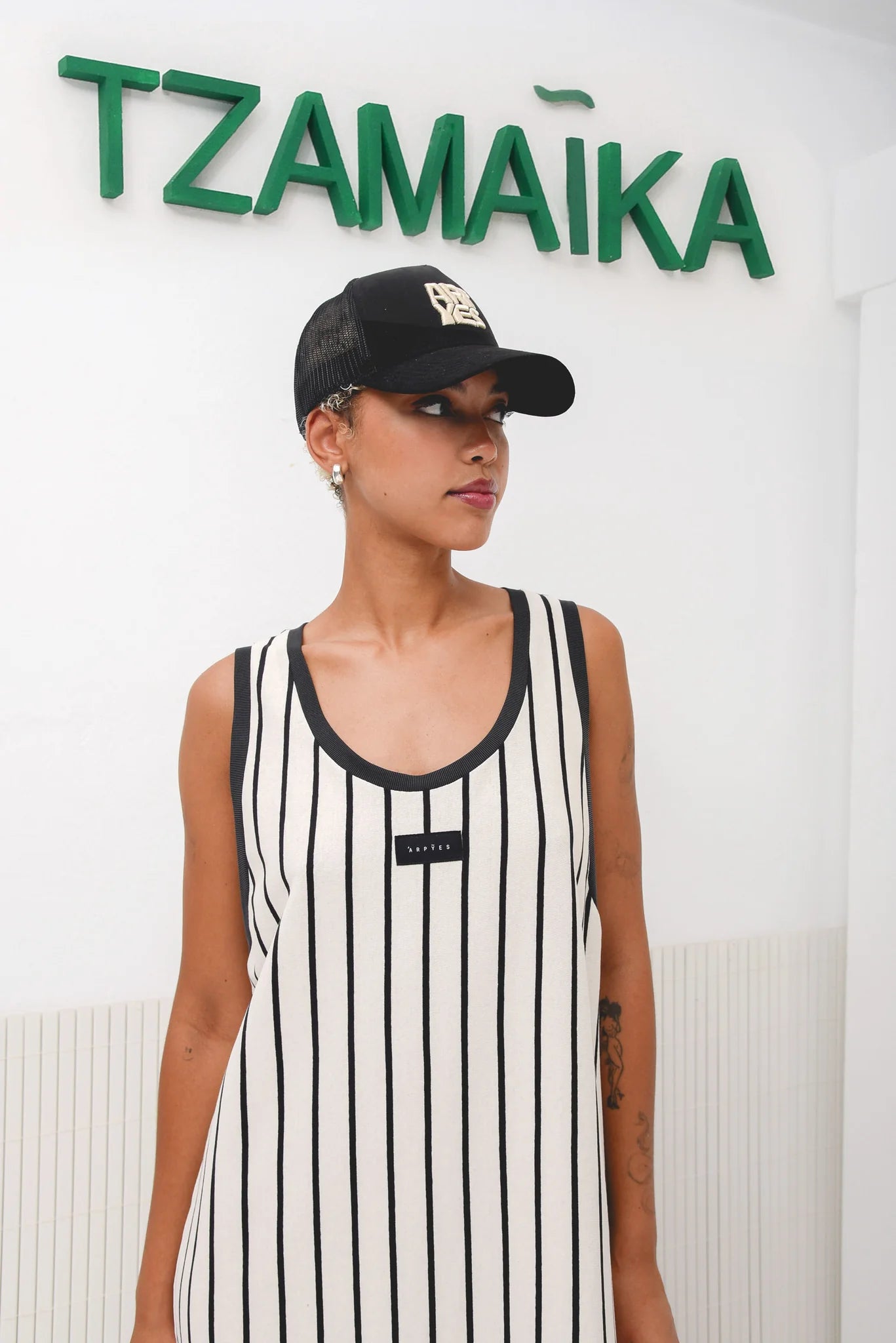 JAMAICA BASKET DRESS BLACK