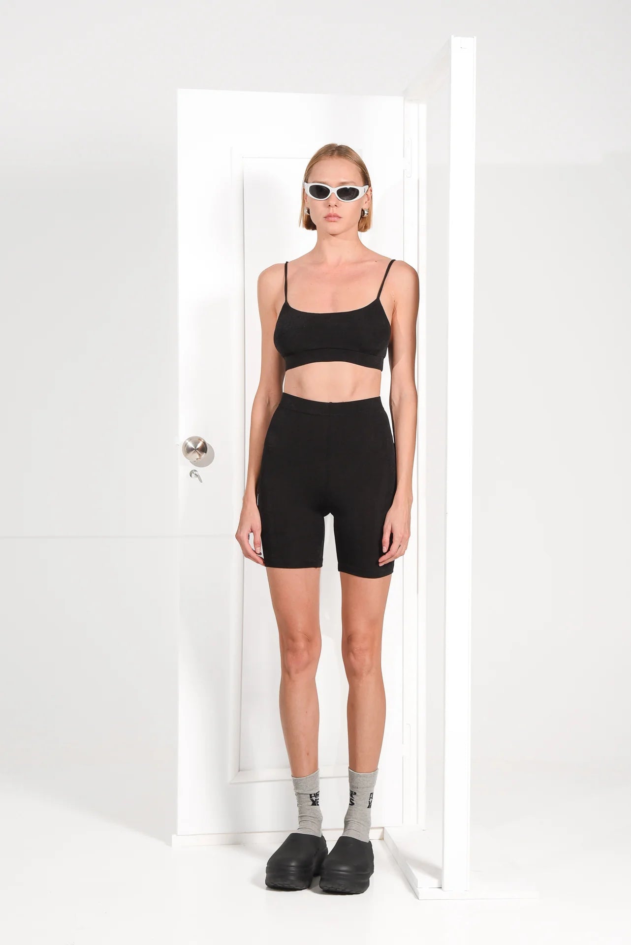 SLOW BIKER SHORTS BLACK