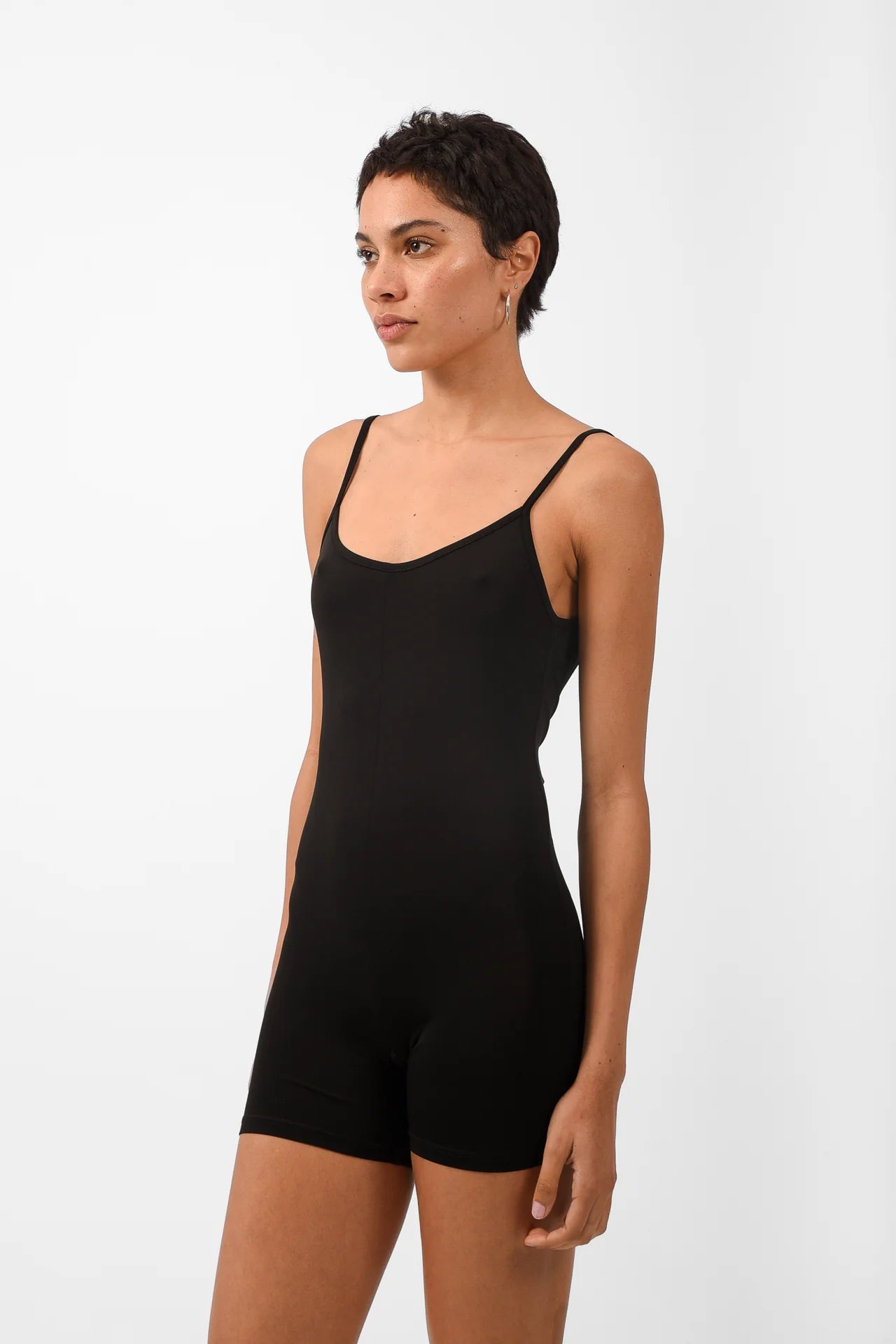MUSE UNDERGARMENT BODYSUIT SHORTS BLACK