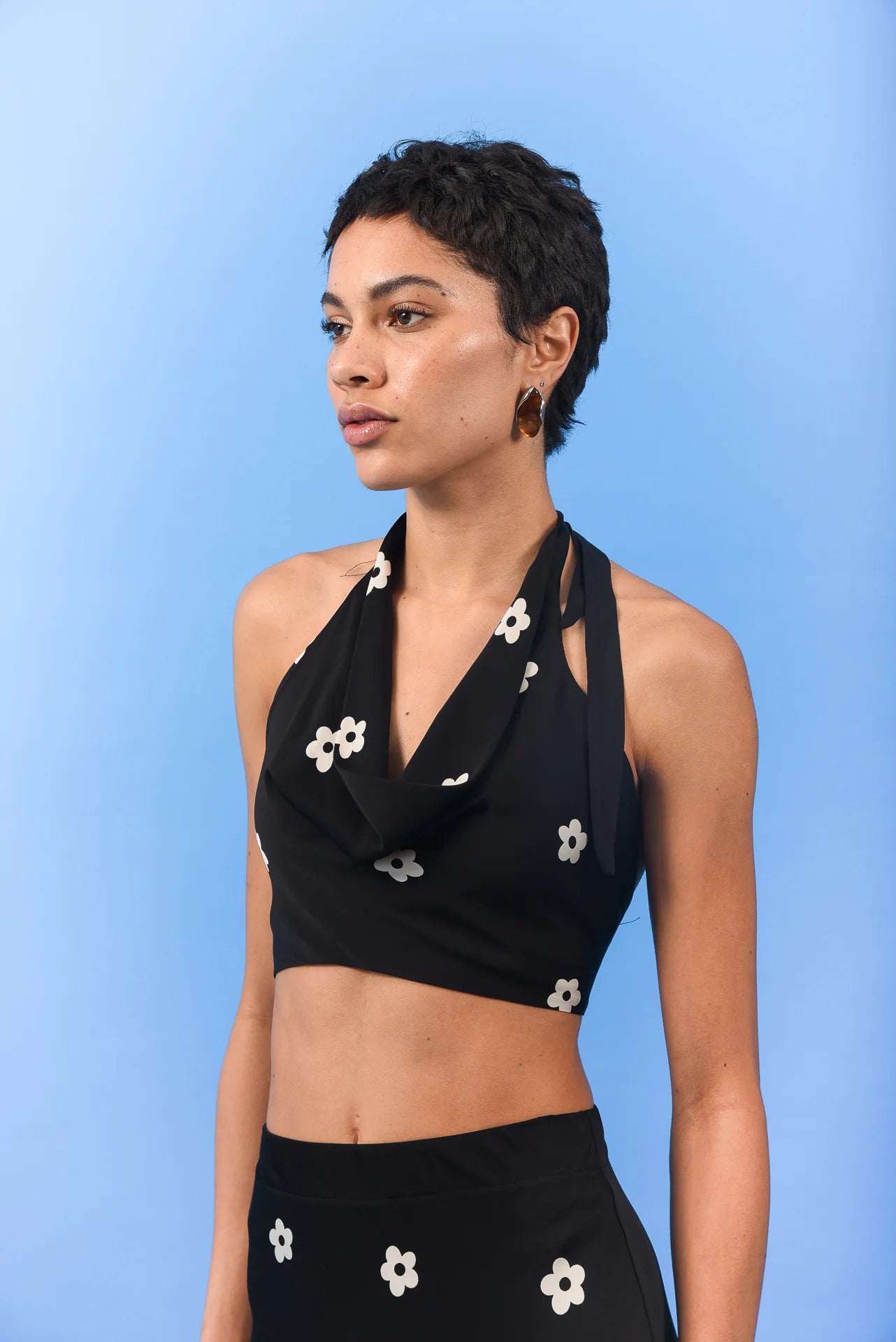 DAISY TOP BLACK