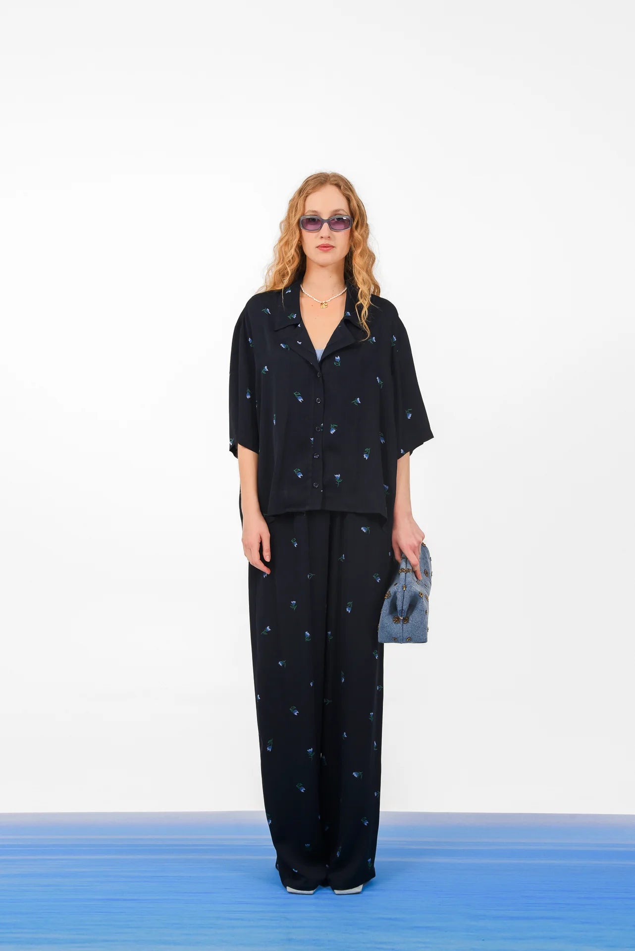RIVIERA PANTS DARK BLUE