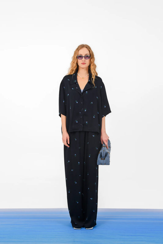 RIVIERA PANTS DARK BLUE