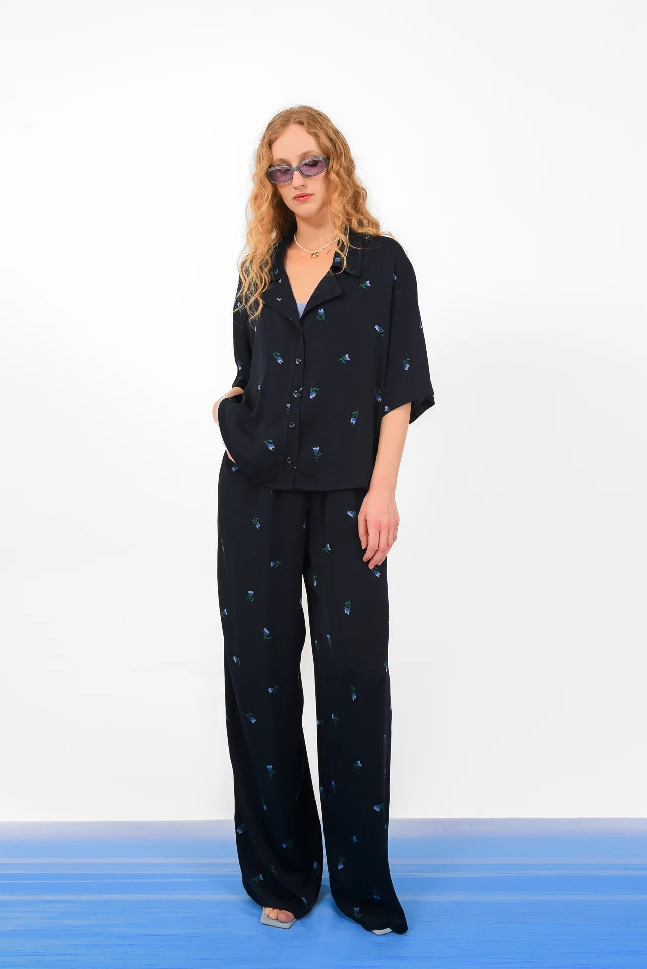 RIVIERA PANTS DARK BLUE