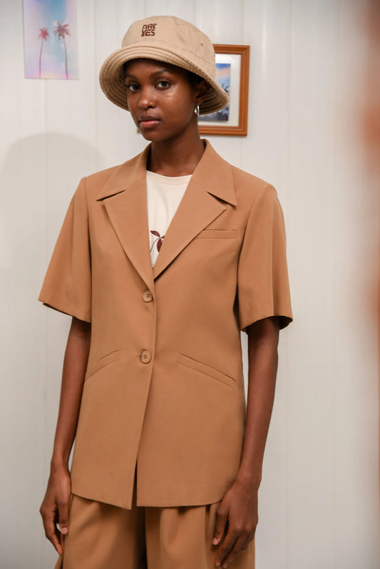 PAPAYA BLAZER CAMEL