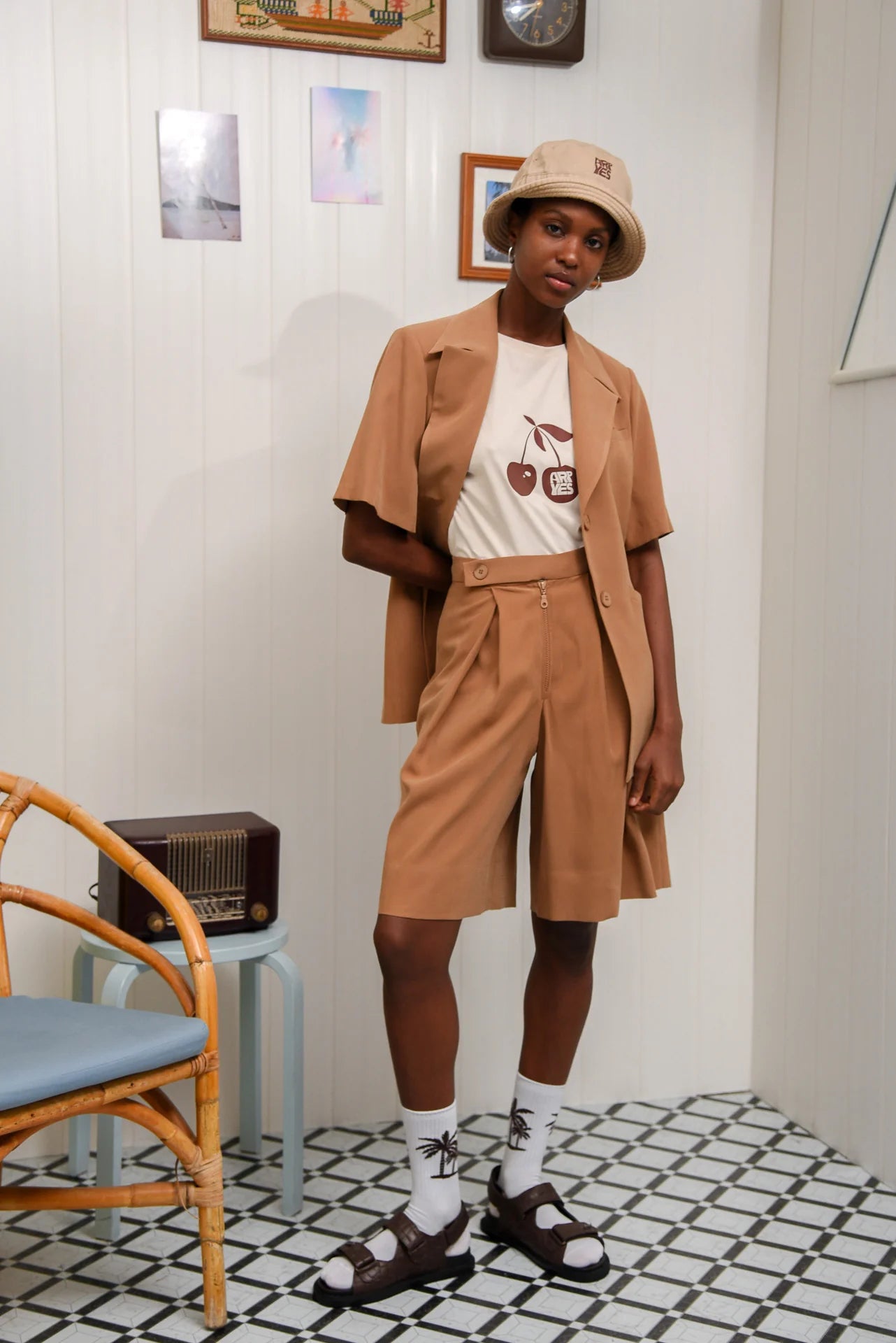 PAPAYA SHORTS CAMEL