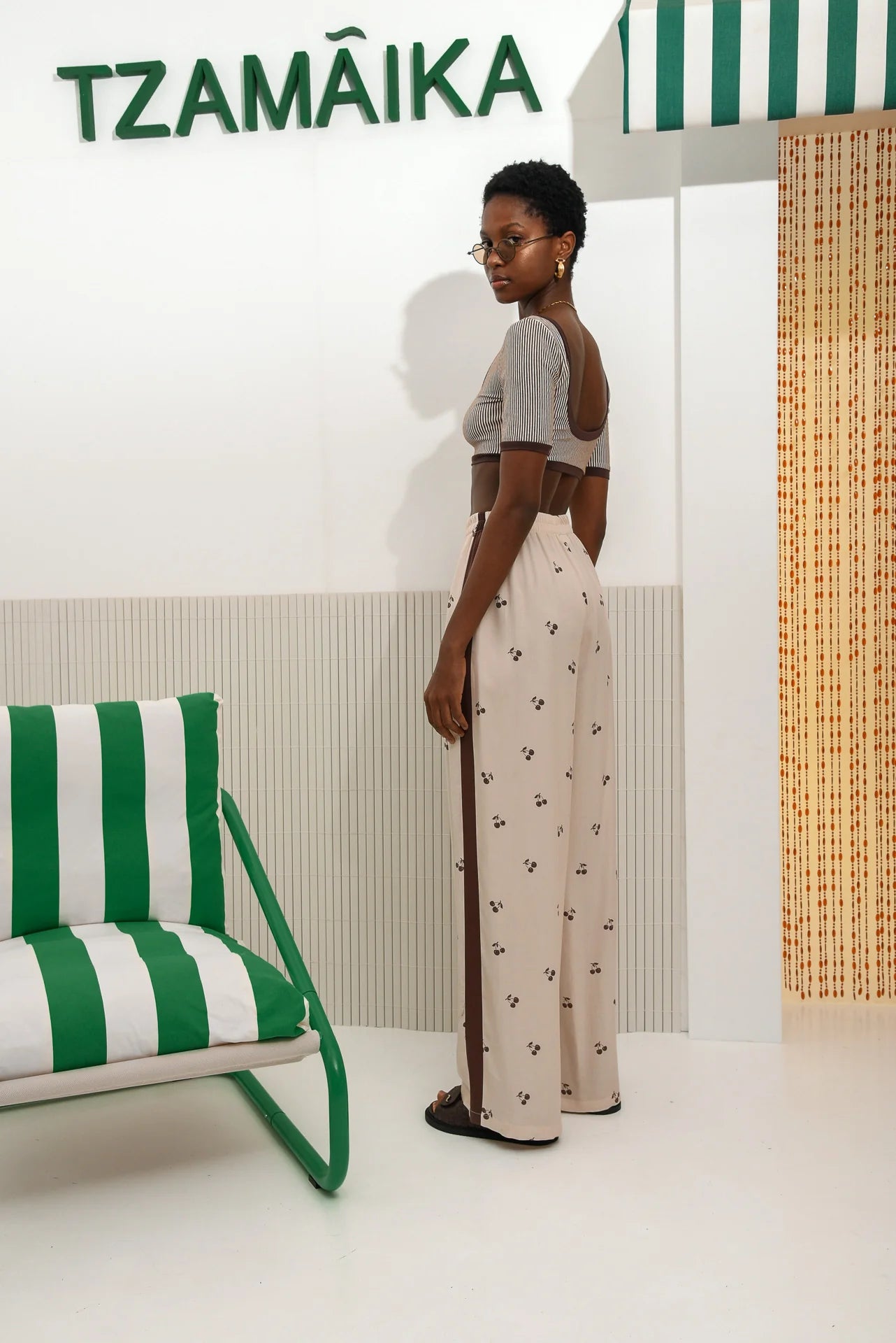 CHERRY ISLAND WIDE PANTS