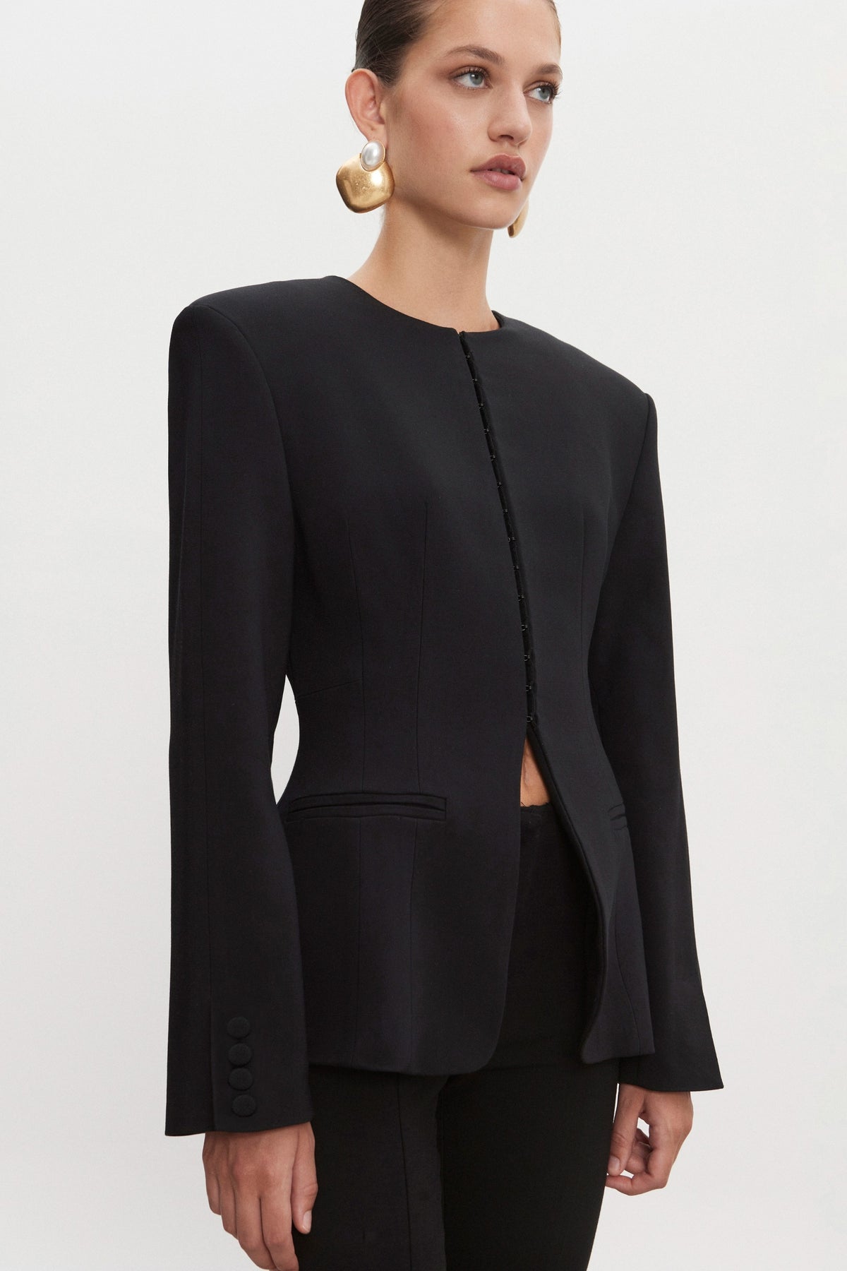 HOURGLASS BLAZER BLACK