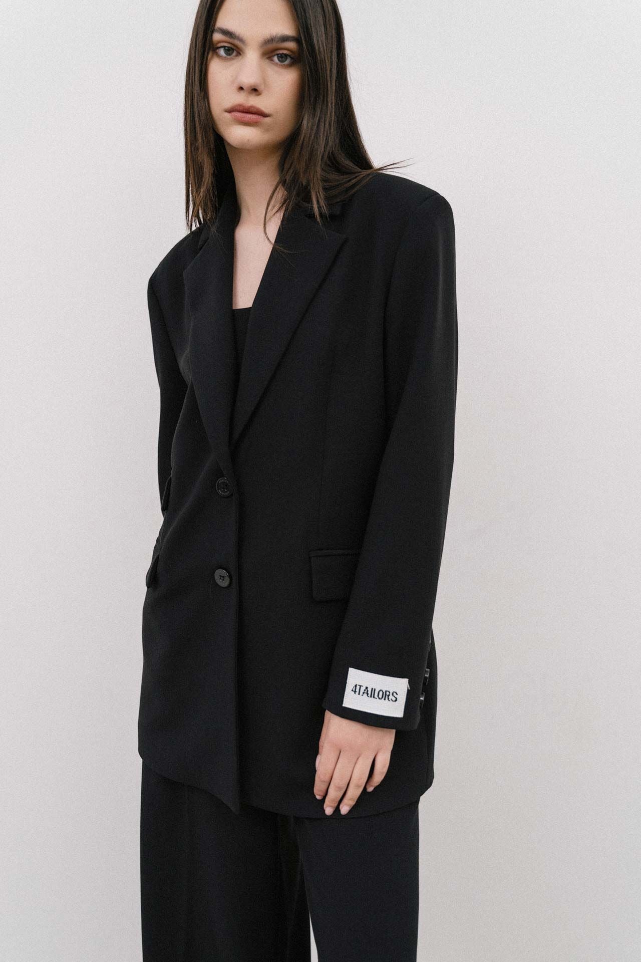 The Spice It Up Oversized Blazer Black