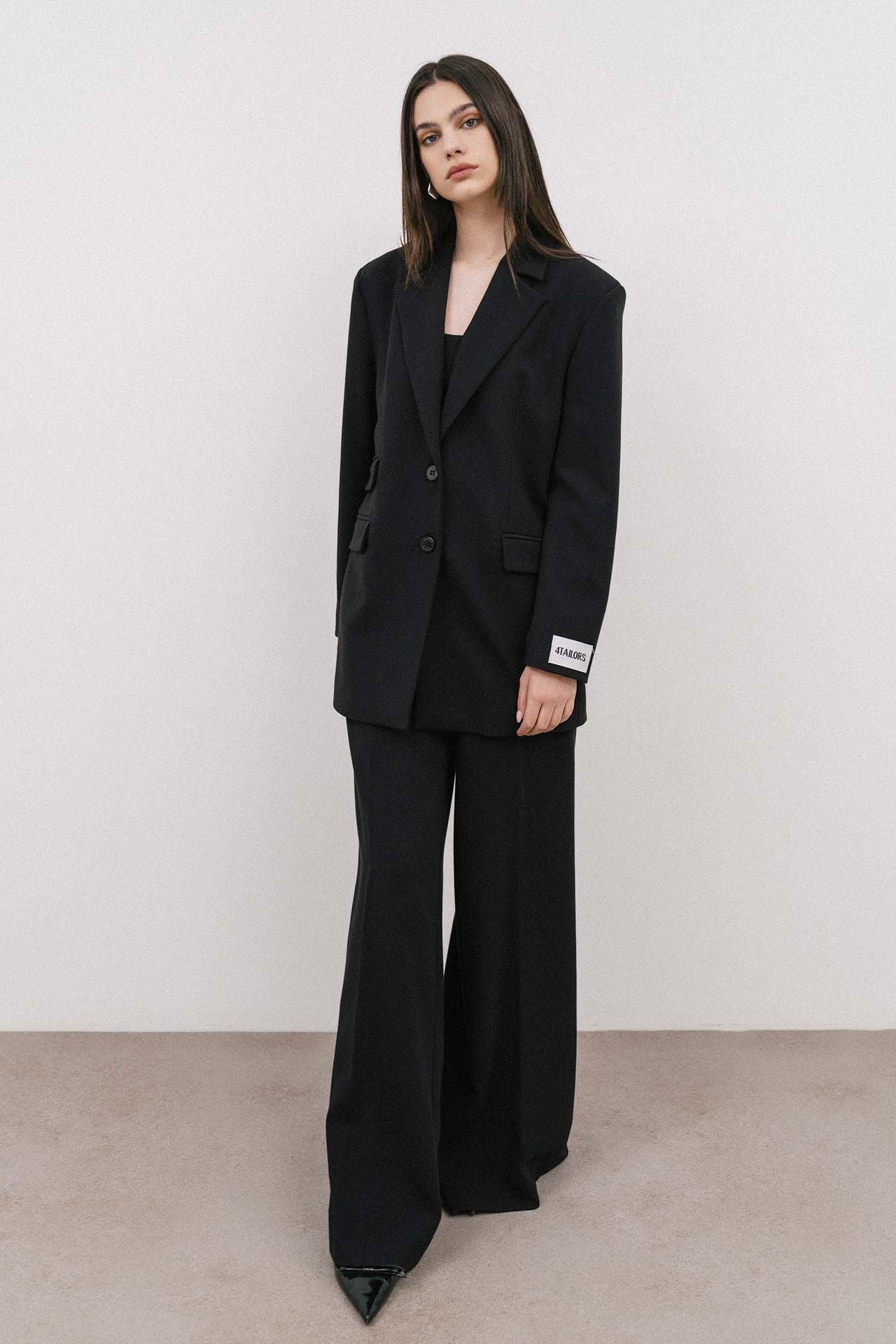 The Spice It Up Oversized Blazer Black