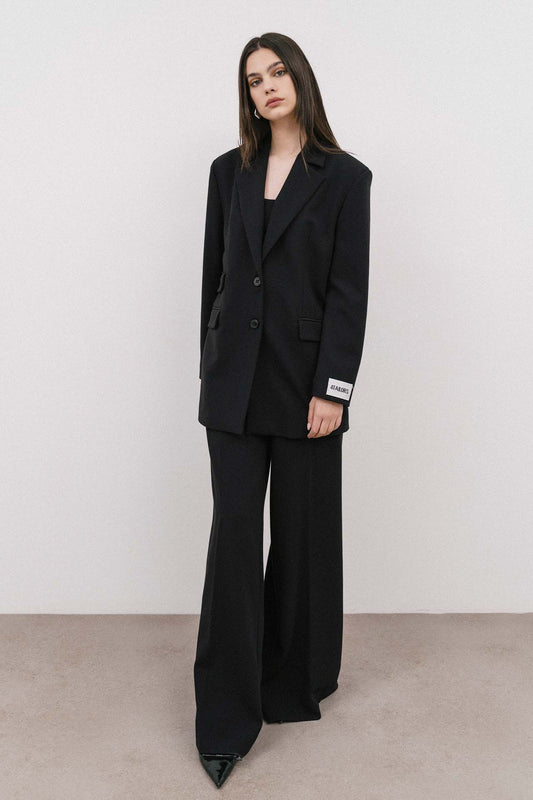 The Spice It Up Oversized Blazer Black