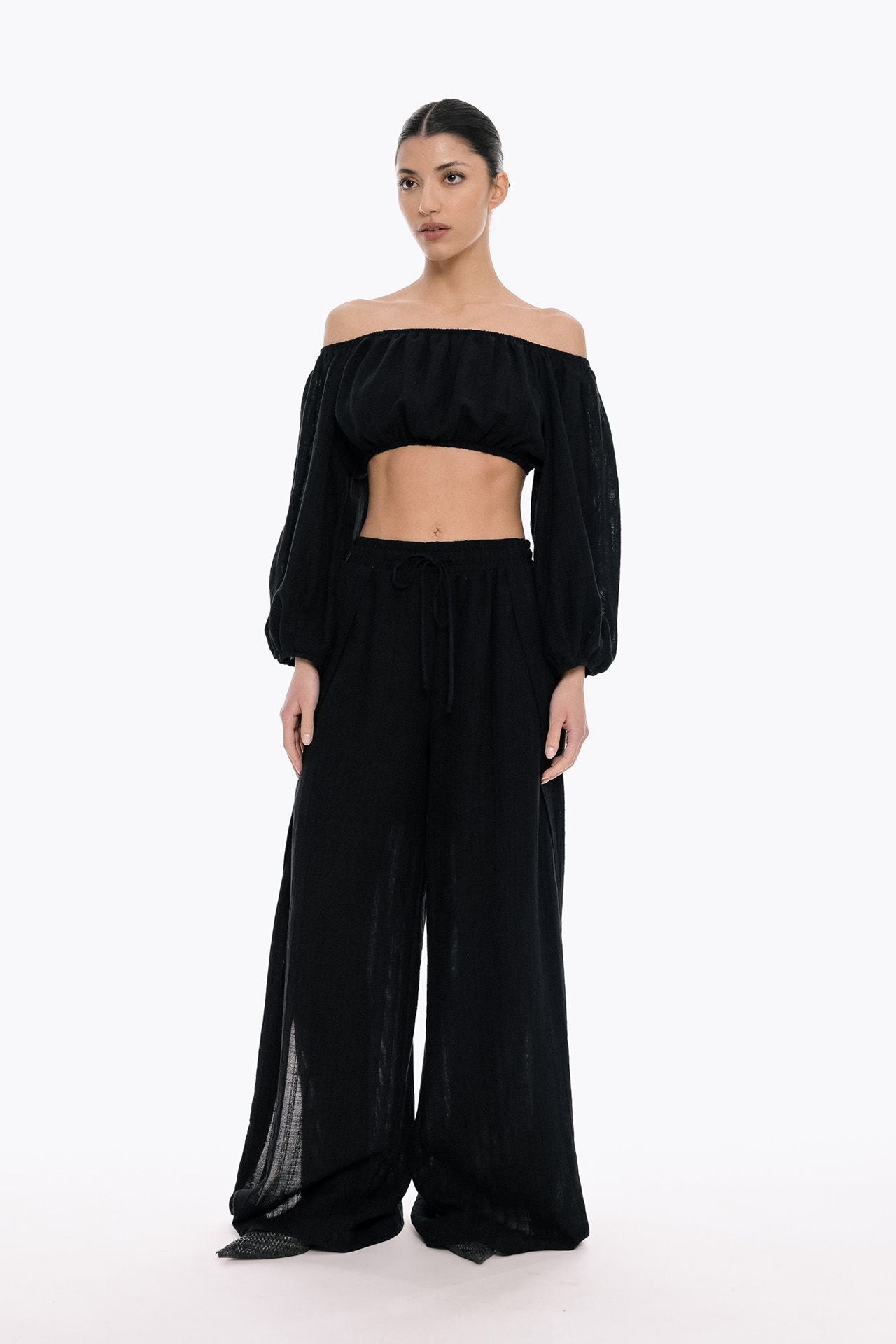 Busy Line Crop Top