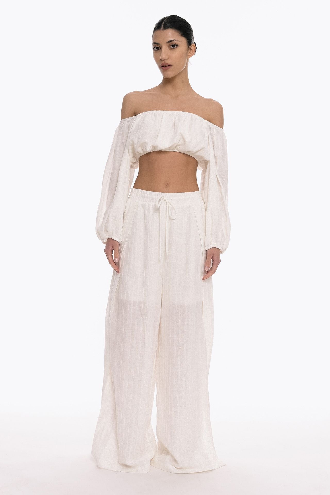 Busy Line Crop Top