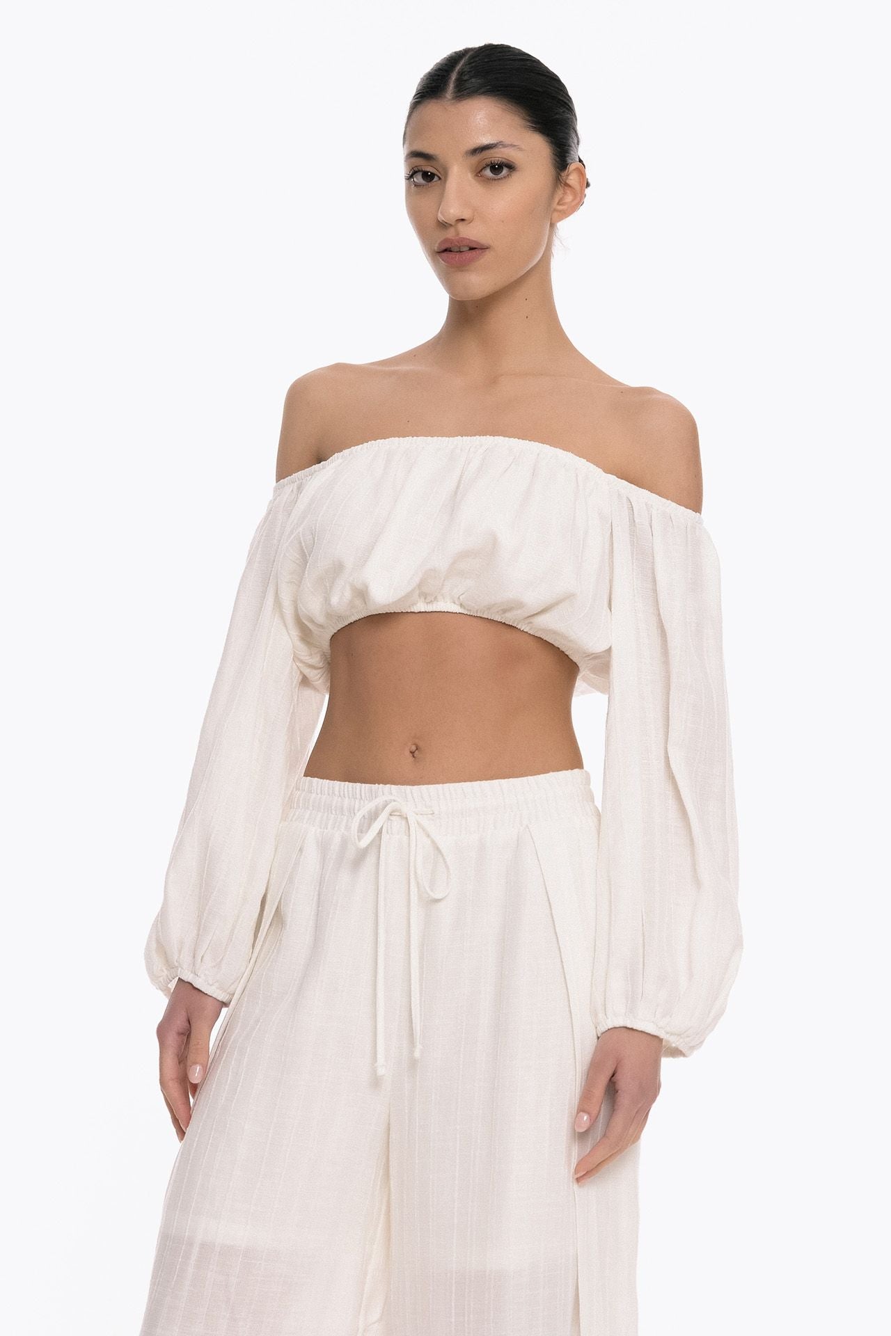 Busy Line Crop Top