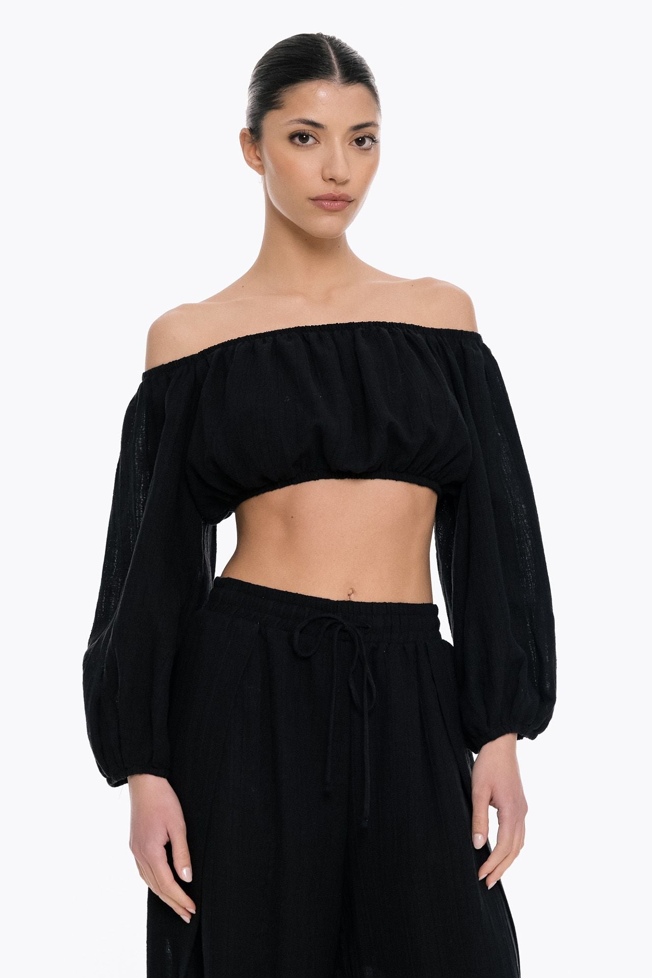 Busy Line Crop Top