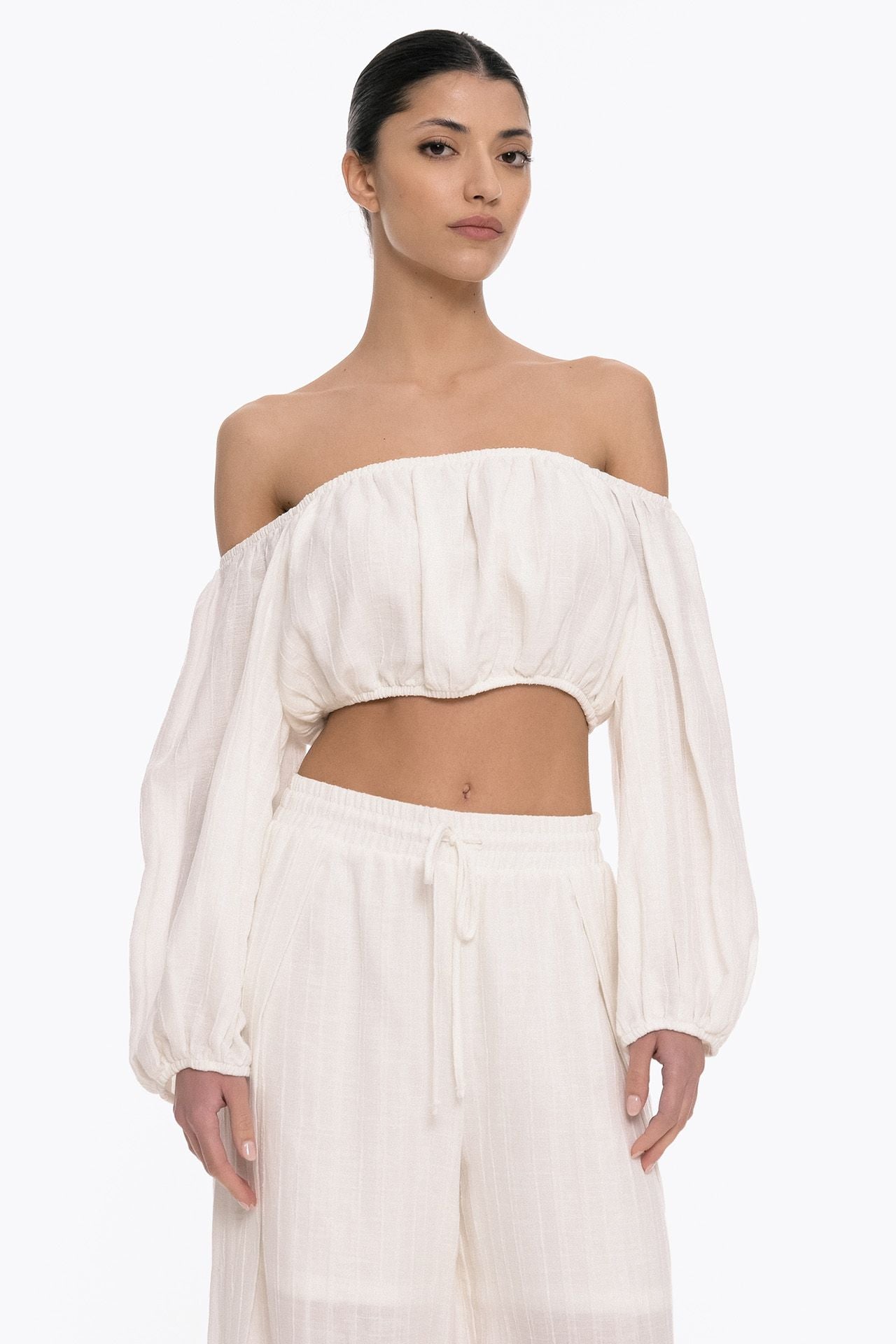 Busy Line Crop Top