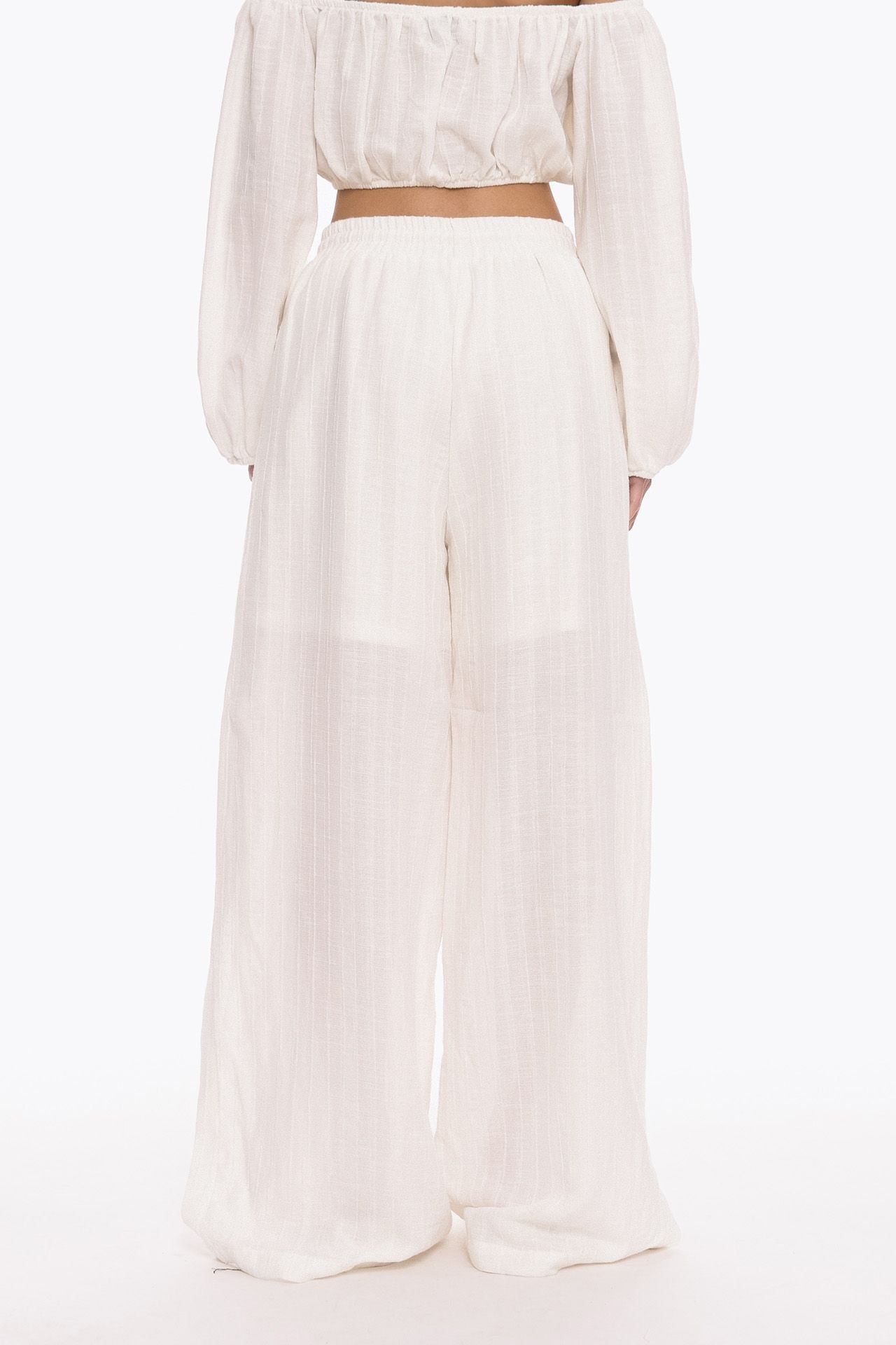 Busy Line Wide Leg Pants
