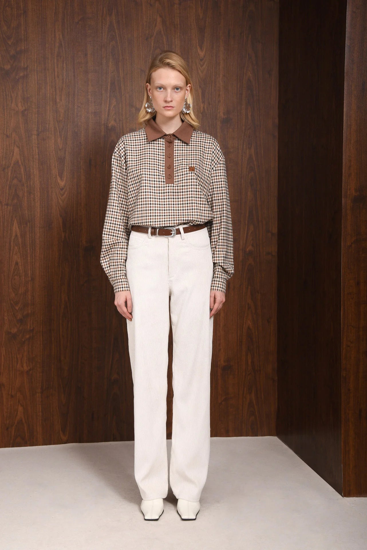 CHARACTER PANTS ECRU