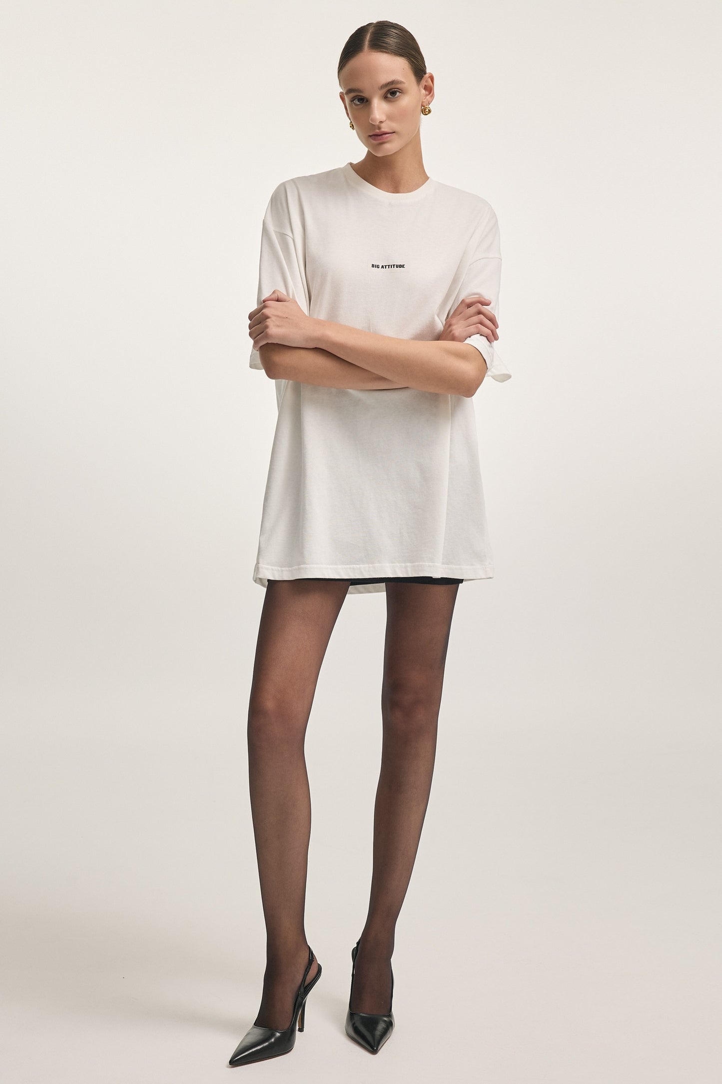 BIG ATTITUDE T-SHIRT OFF WHITE