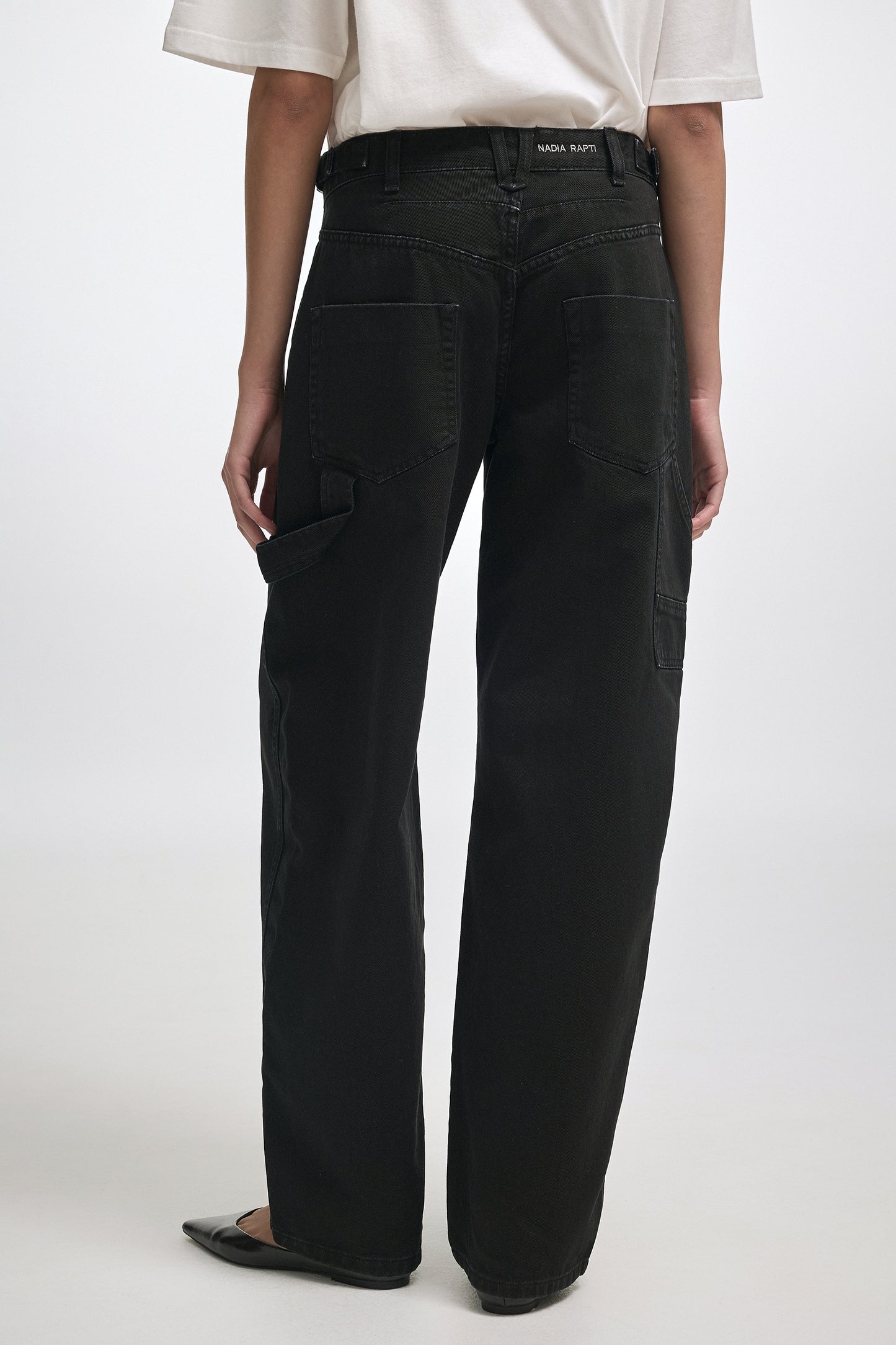 JEANIE DENIM TROUSERS BLACK