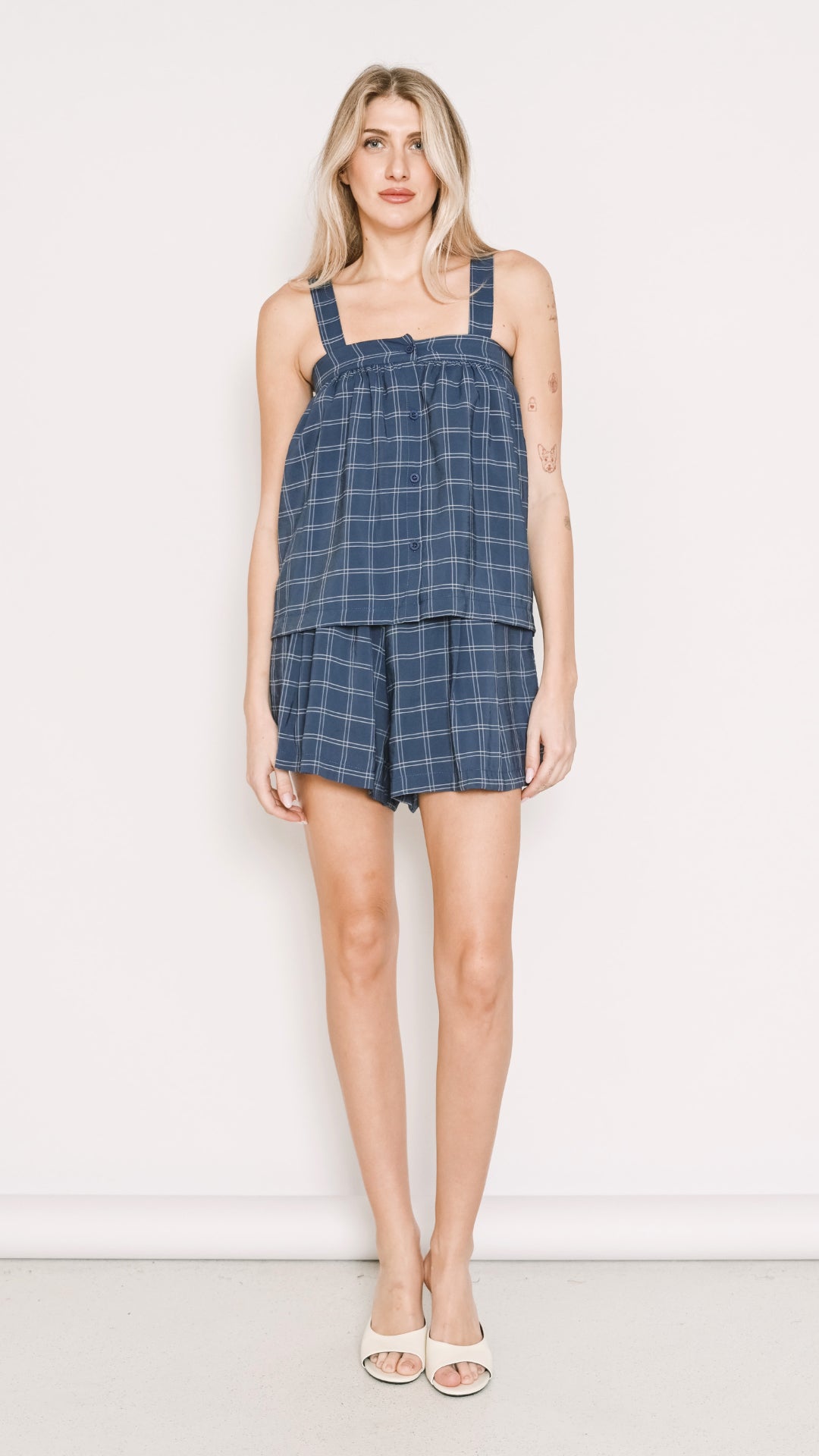 FABBIA BLUE SHORTS