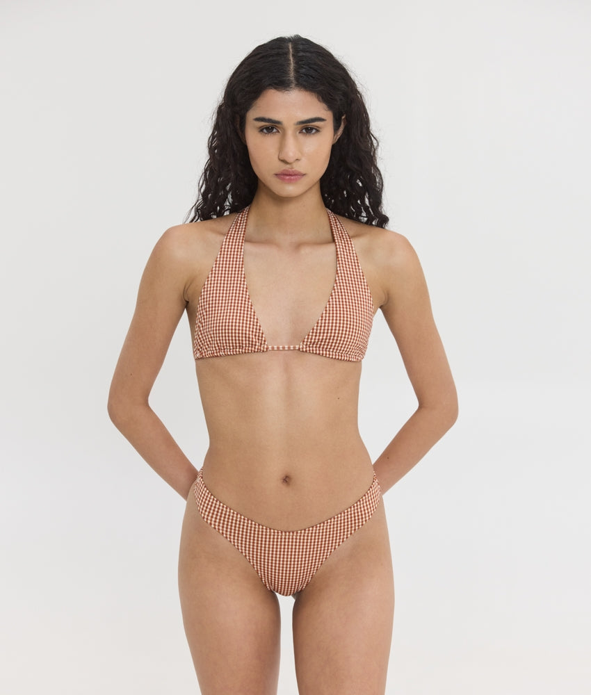 IRIS PRINTED BIKINI PLAID