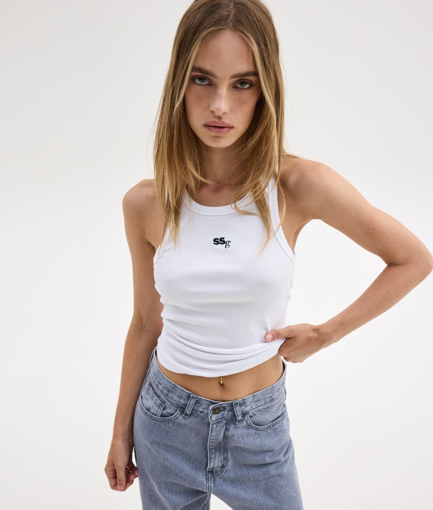 JANE SSG TANK TOP WHITE