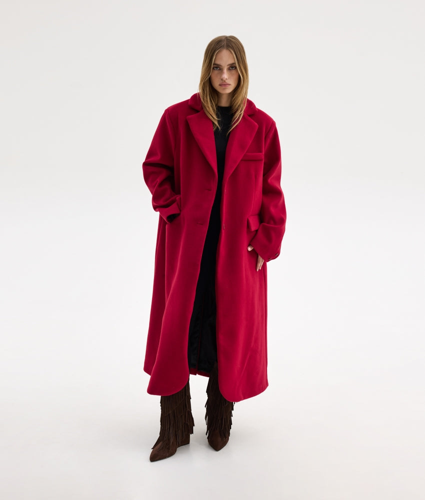 KATHY COAT RED