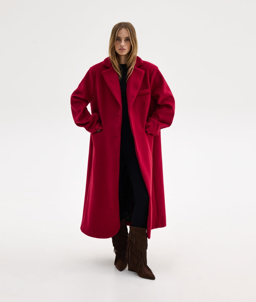 KATHY COAT RED