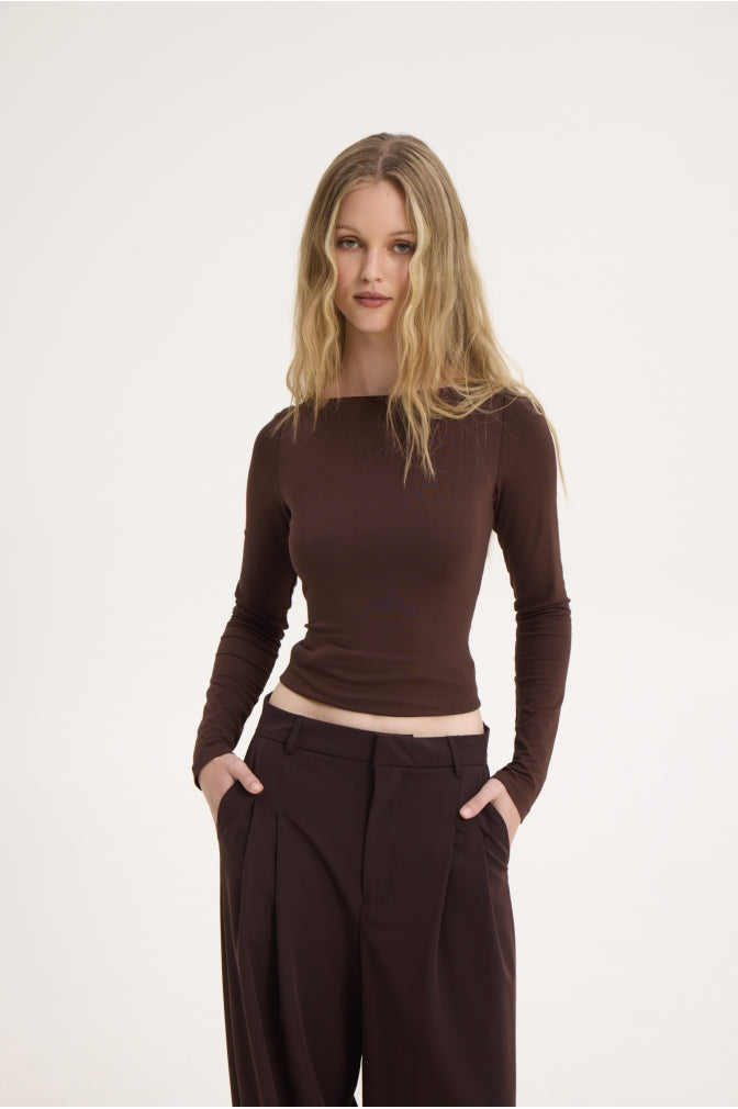 LORY TOP BROWN