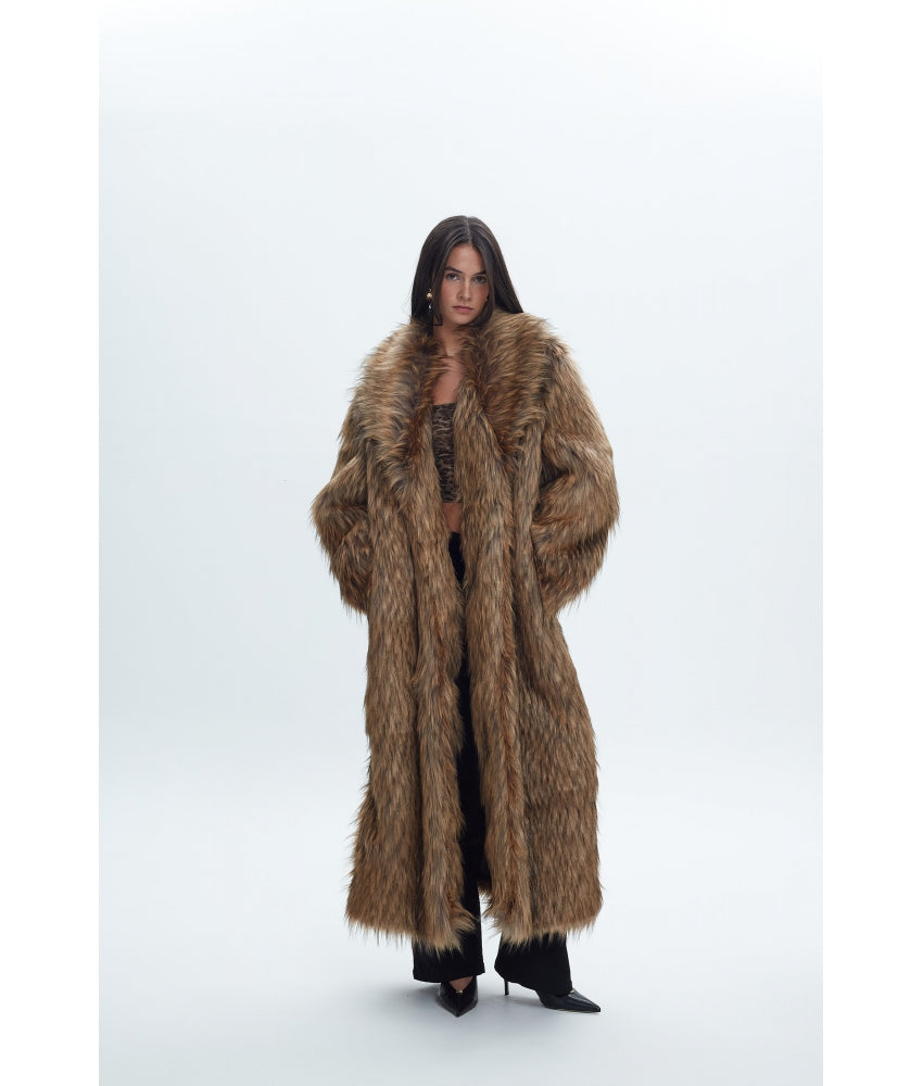 LOUISA FAUX LONG FUR