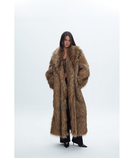 LOUISA FAUX LONG FUR