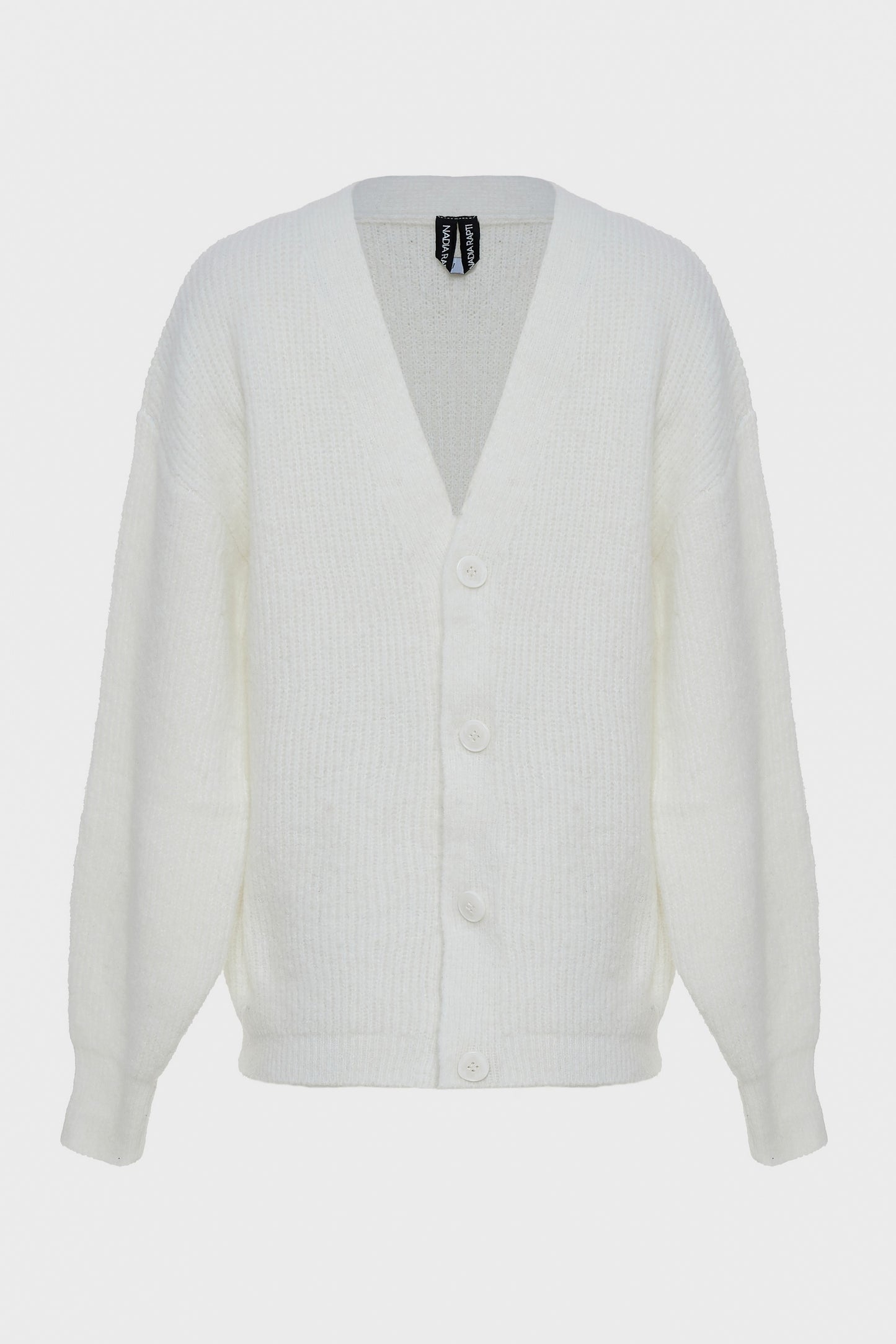 DONNA KNITTED CARDIGAN WHITE