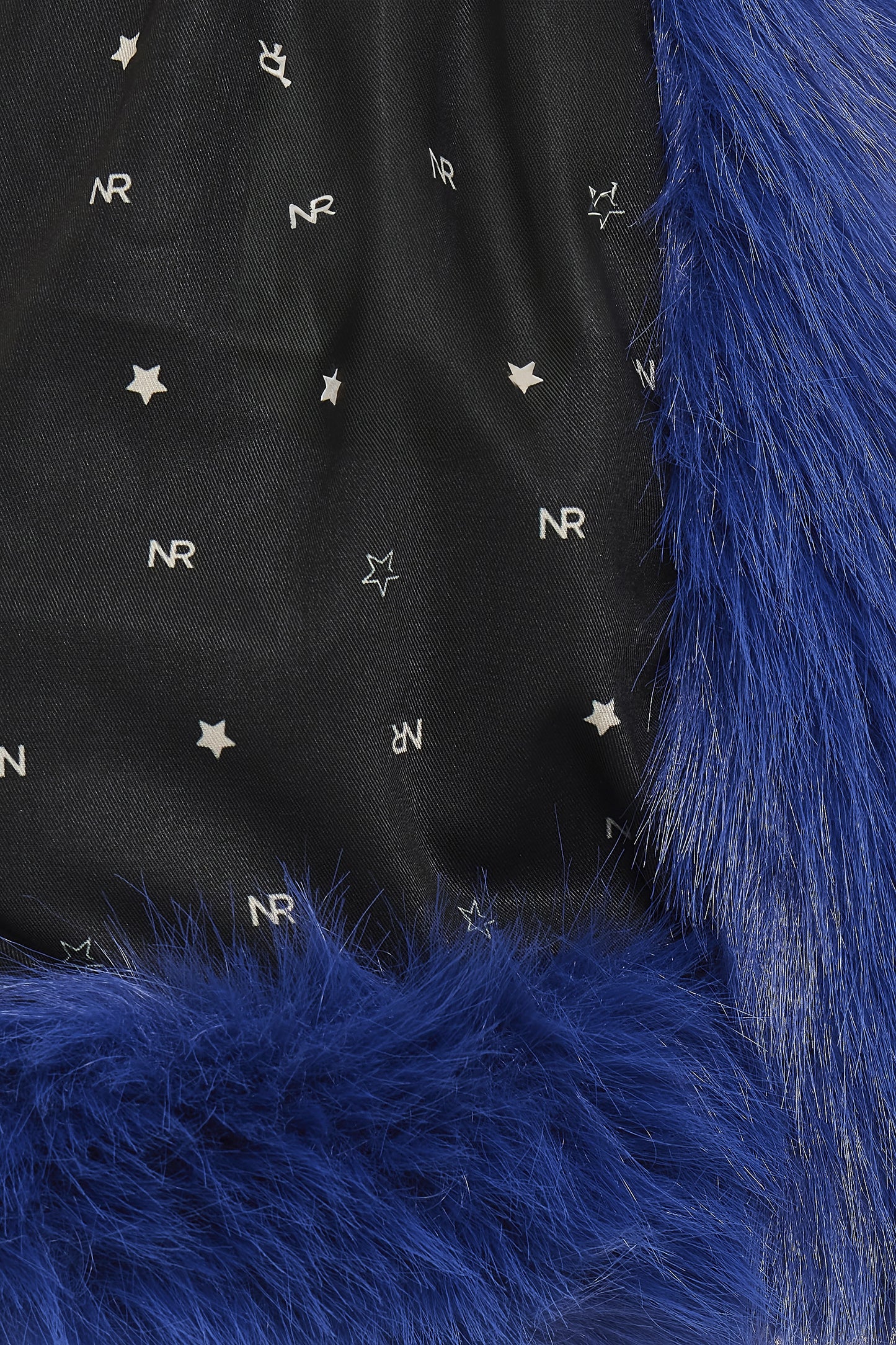 SALLY FUR JACKET BLUE