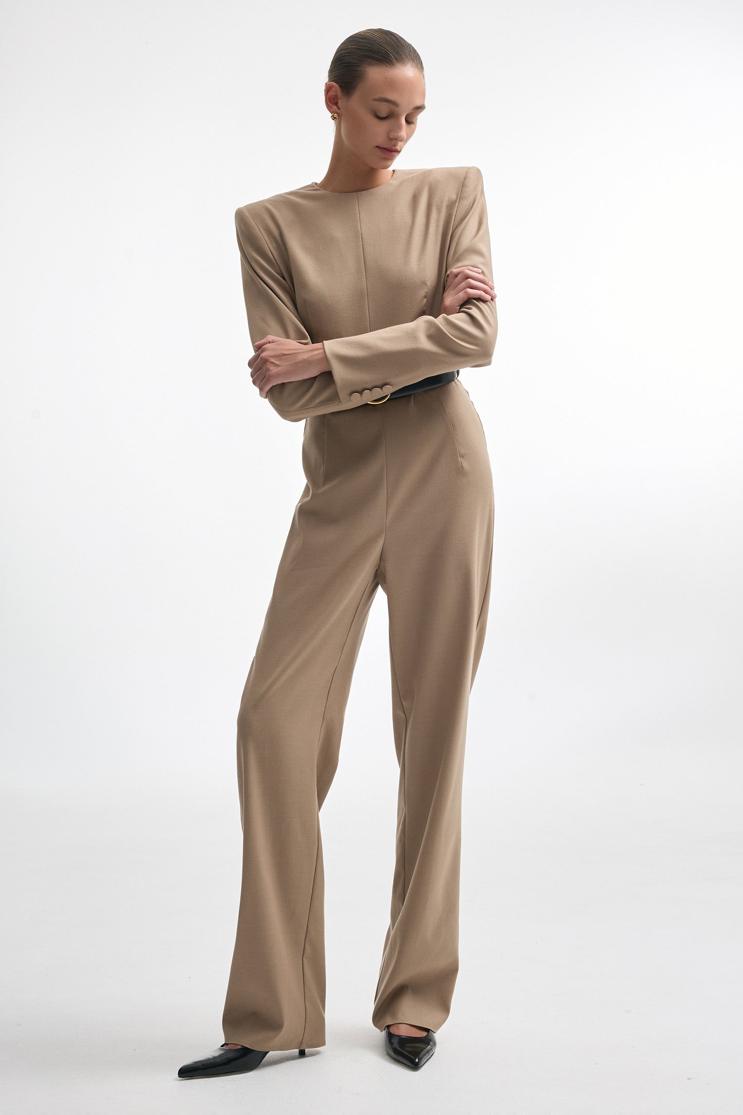 NIGHT SHIFT JUMPSUIT BEIGE