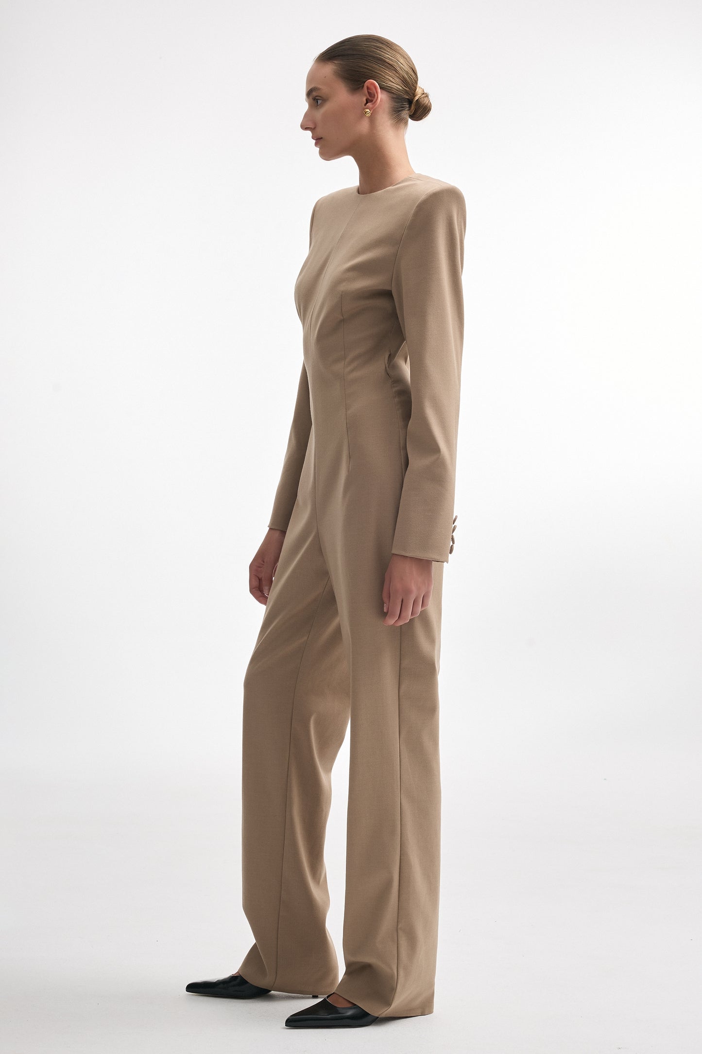 NIGHT SHIFT JUMPSUIT BEIGE
