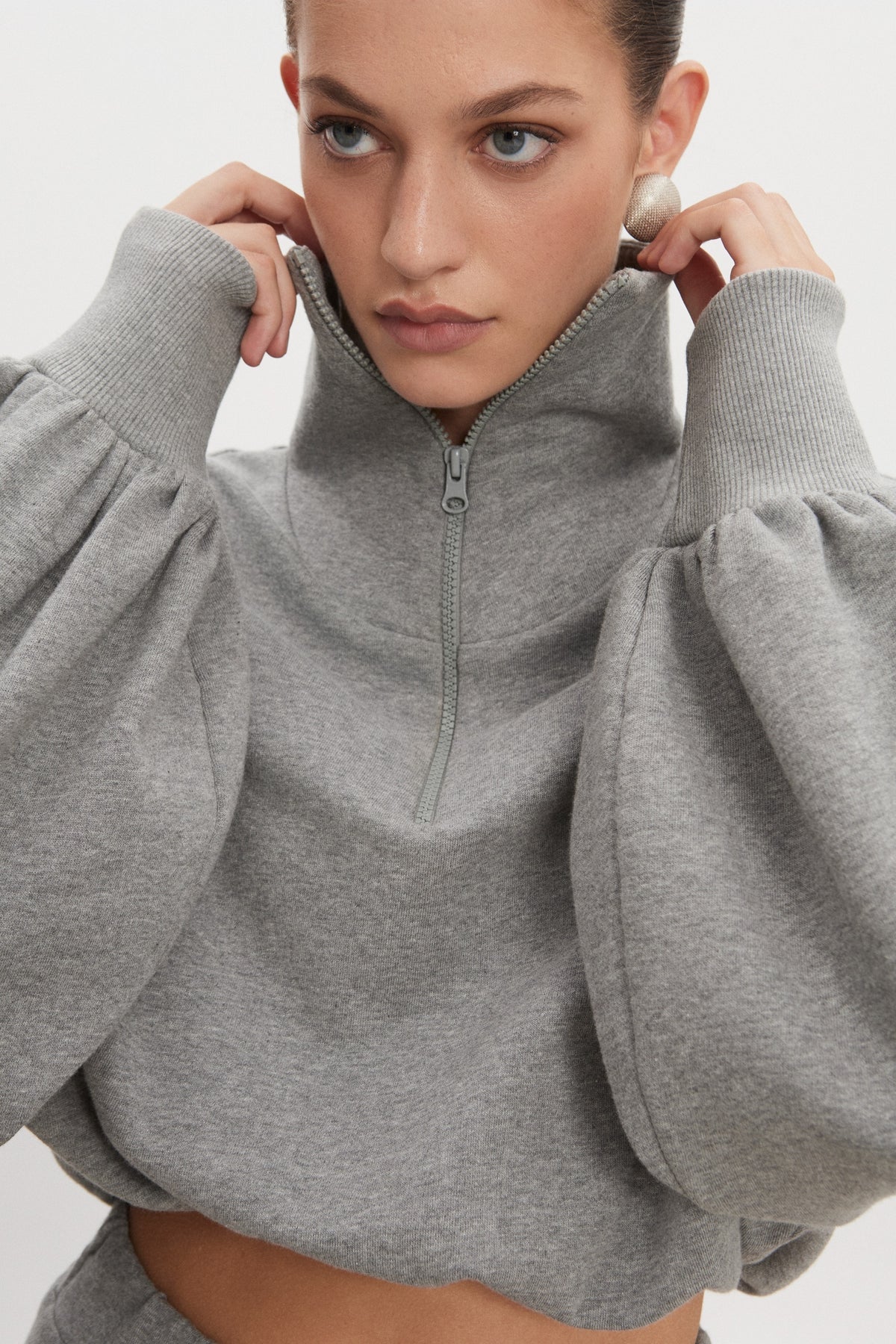 ZEN BLOUSE GREY MELANGE