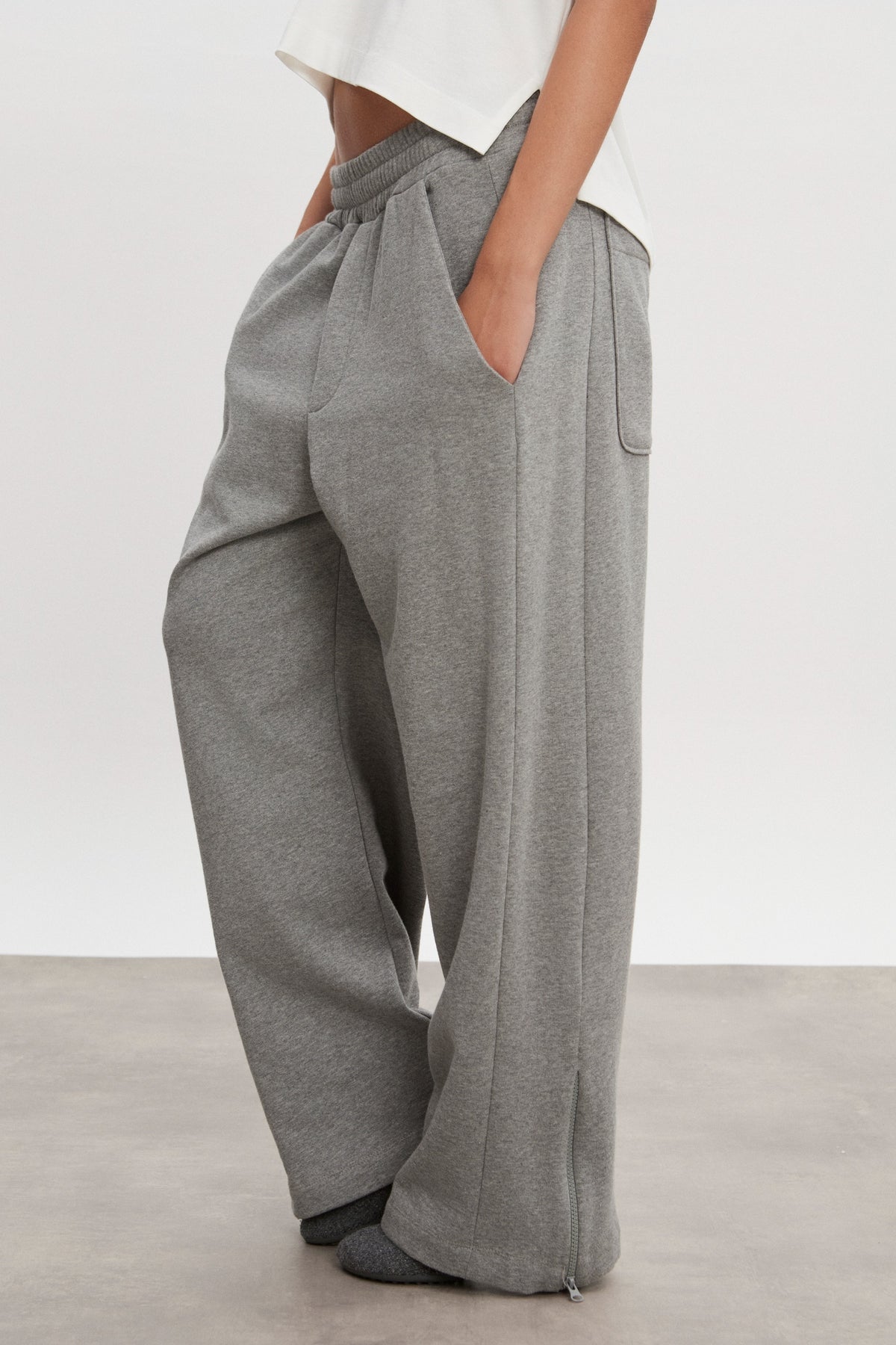 ZEN TRACKPANTS GREY MELANGE WOMEN/MEN